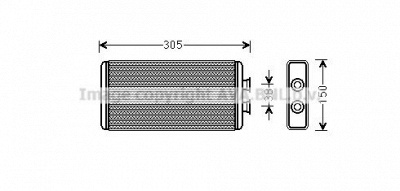 AVA QUALITY COOLING to6693 -  Теплообменник, отопление салона